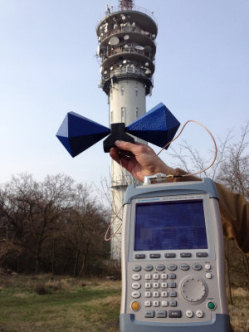 Měření elektrosmogu - hlavní vysílač Hády Brno