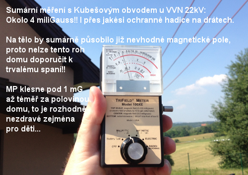 vysoké napětí u domku = ohrožení zdraví